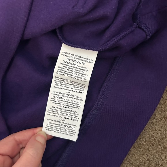 Fanatics Baltimore Ravens NFL Football Hoodie Mens Large Purple Pullover Fleece - Picture 5 of 7